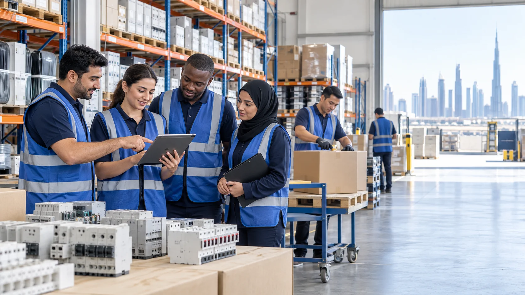 Dubai warehouse service team supporting local stock and fulfilment
