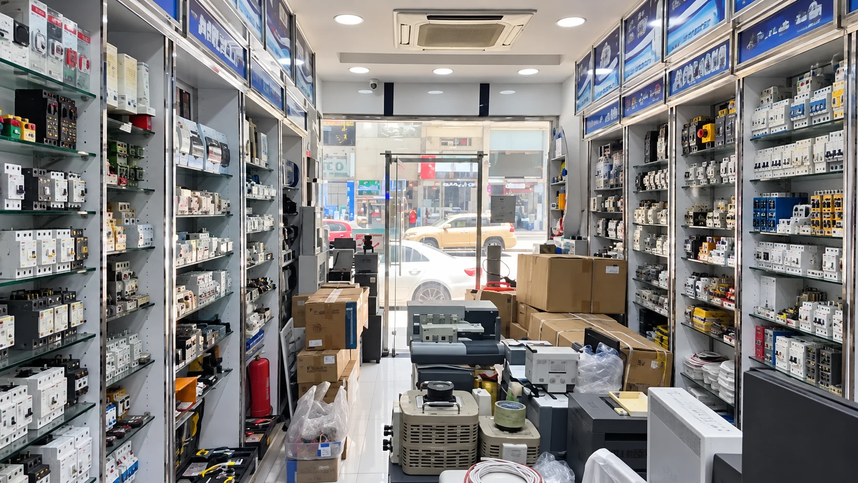 Product display inside Andeli Dubai Branch 2