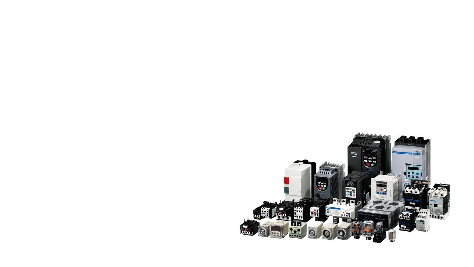 Andeli relays, contactors, starters and frequency inverters